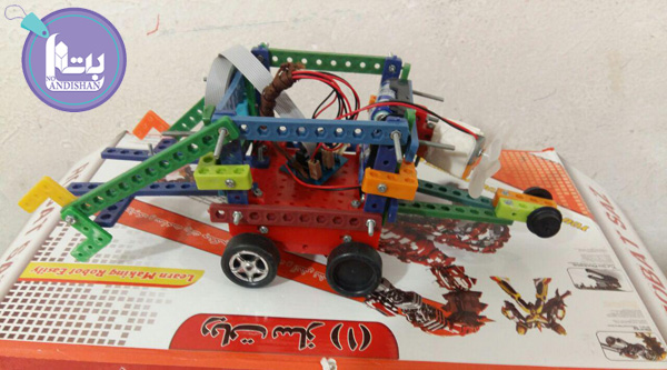  عکس ساخت ربات آتشنشان با پک ربات ساز1 در چابهار